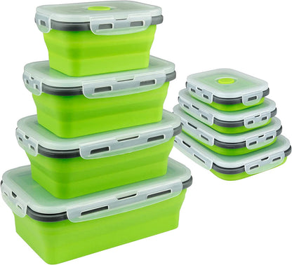Collapsible Space Saving Food Storage Containers Set- 4 pcs