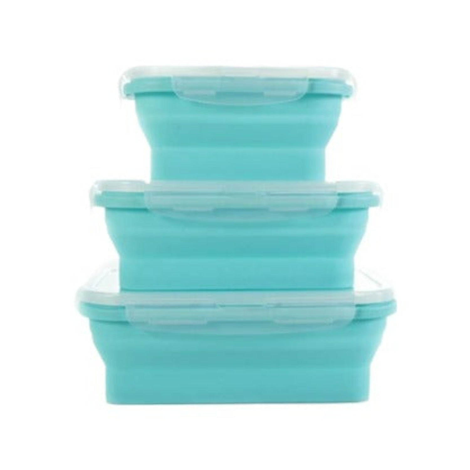 Silicone Collapsible Lunch Boxes Airtight Vacuum Seal, Food