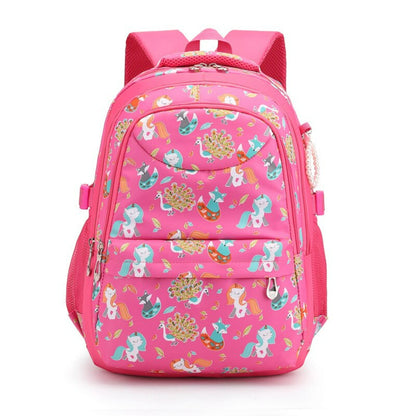 Fox, Peacock, and Unicorn Design Durable Comfort Fit Backpack