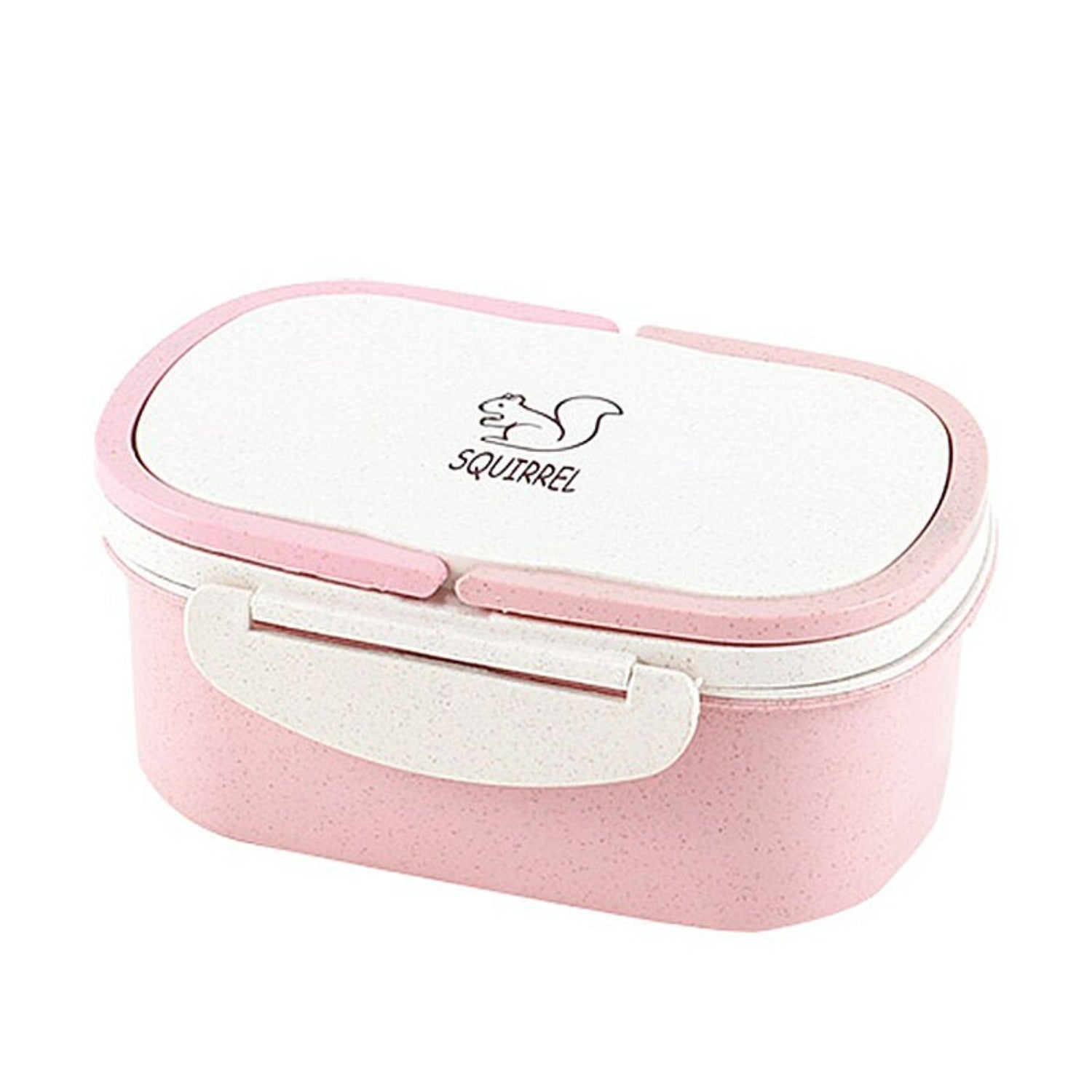 Wheat Straw Microwavable Lunch Box Thermos with Spoon 330ML