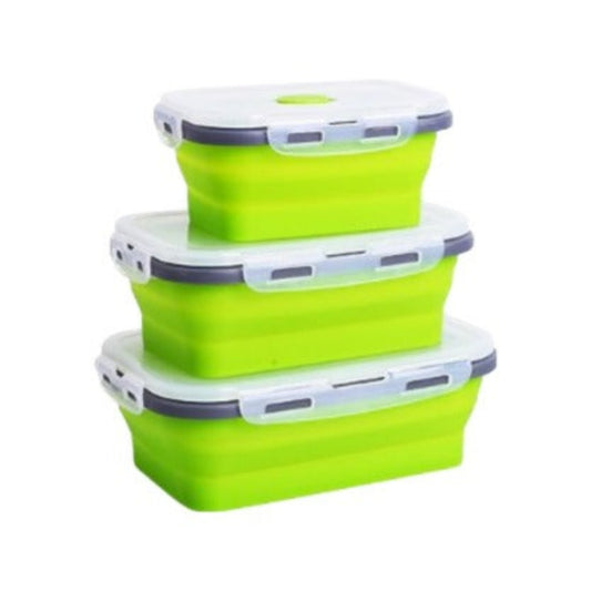 Collapsible Space Saving Food Storage Containers Set- 3 pcs