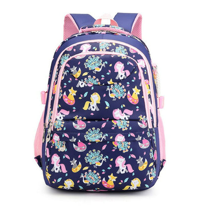 Fox, Peacock, and Unicorn Design Durable Comfort Fit Backpack