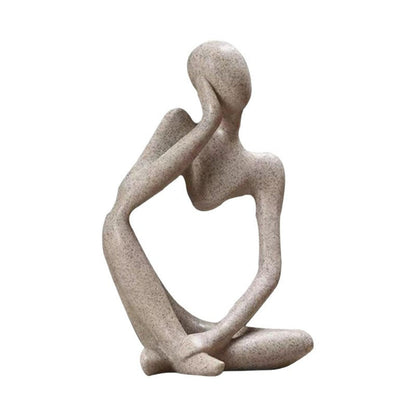 Resin Thinker Style Abstract Sculpture Statue Collectible Figurines- Smooth