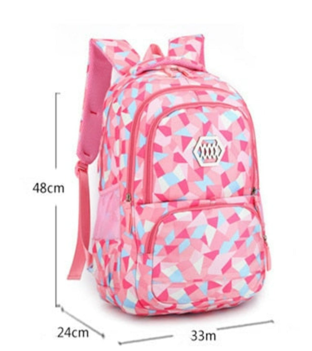 Geometric Shapes School Backpack