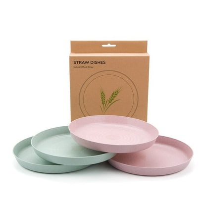 Grow Forward Premium Wheat Straw Dinnerware Sets - 8 Piece Unbreakable –  SHANULKA Home Decor