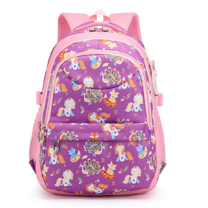 Fox, Peacock, and Unicorn Design Durable Comfort Fit Backpack