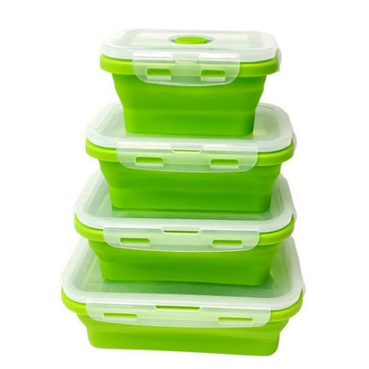 Collapsible Space Saving Food Storage Containers Set- 4 pcs