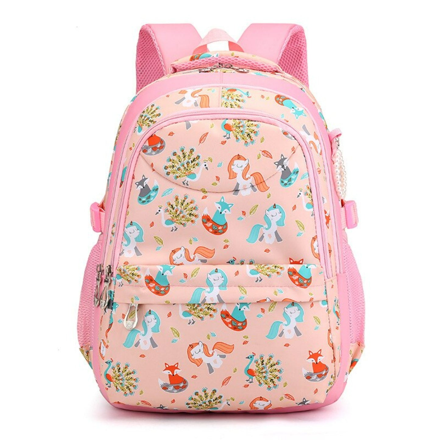 Fox, Peacock, and Unicorn Design Durable Comfort Fit Backpack