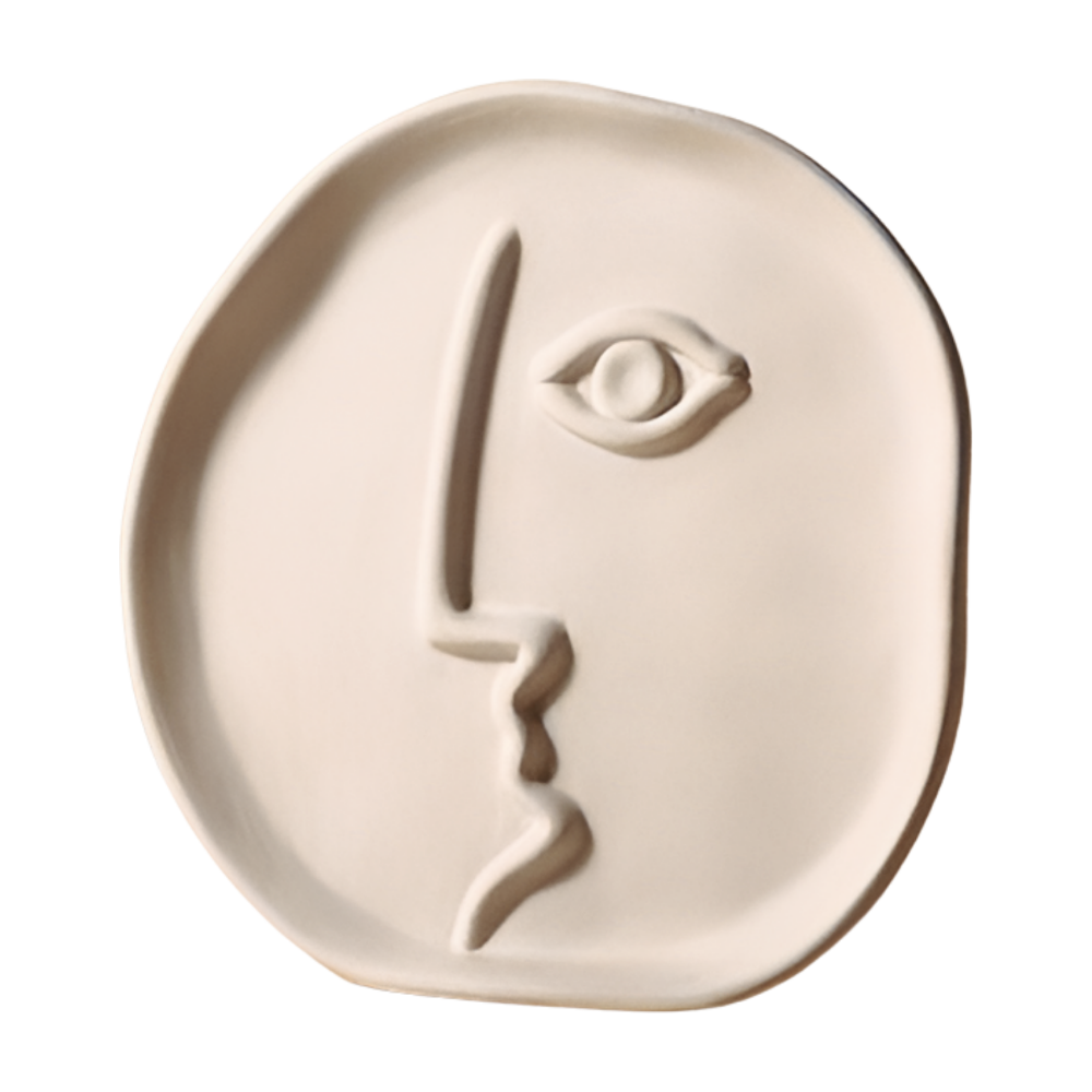 Ceramic Decorative Modern Abstract Arts Face Vase