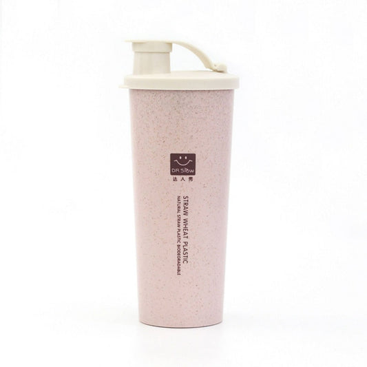 450ML Coffee Cups With Lids Wheat Straw Reusable Portable Coffee